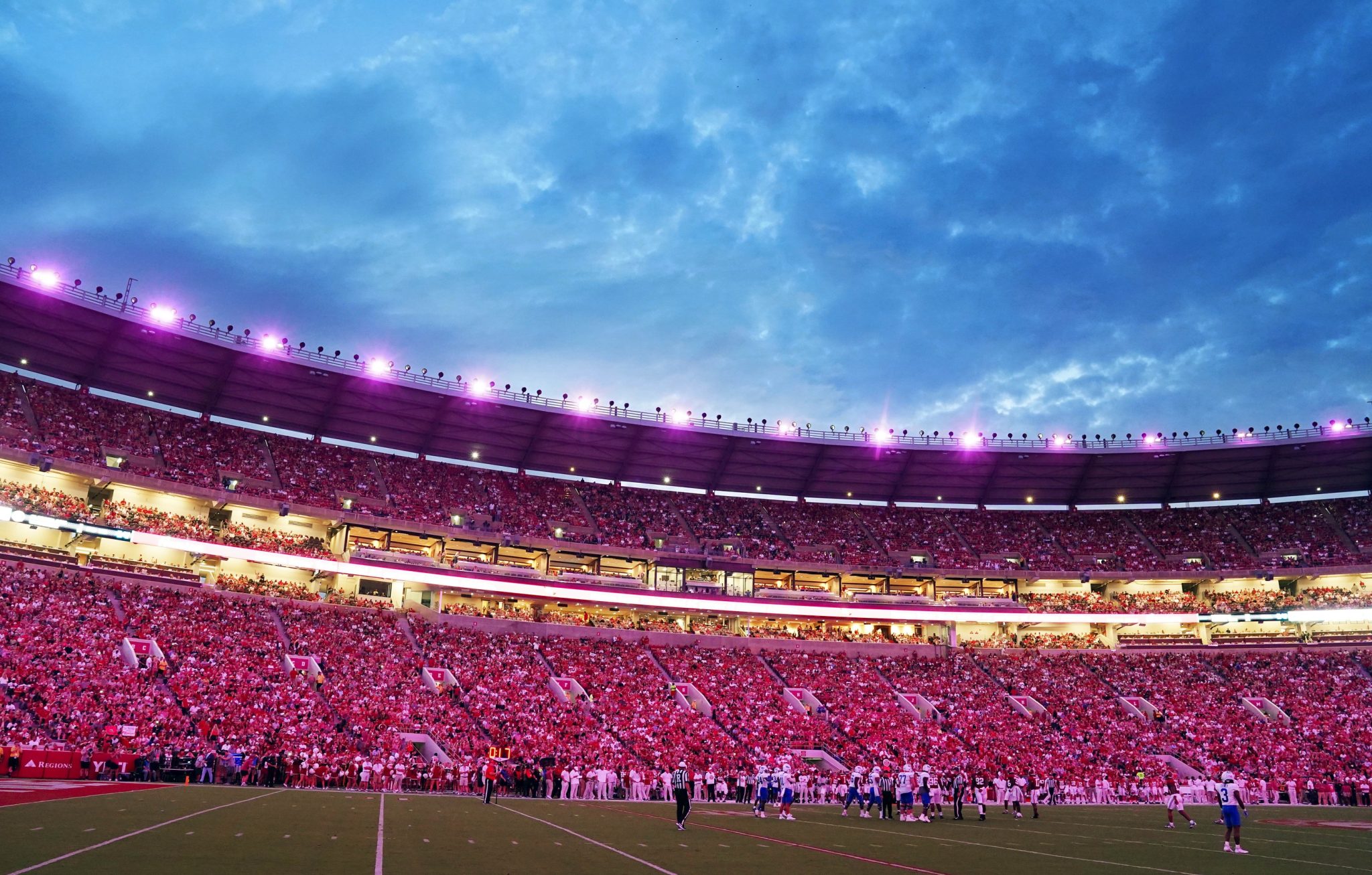 Alabama's Bryant-Denny Stadium during home game.