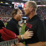 Eli Drinkwitz and Kalen DeBoer.