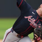 Hurston Waldrep pitches in the Speedway Classic.