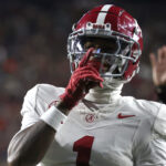 Alabama wide receiver Isaiah Horton.
