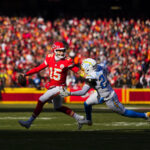 Patrick Mahomes plays quarterback.